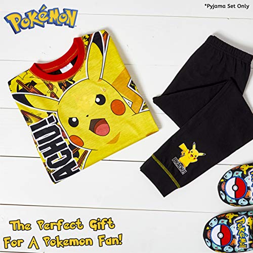 Pokemon Pijamas para niños PJs Pikachu 5-6 7-8 9-10 11-12 años (9-10 años)