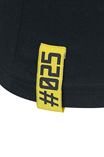 Pokemon Pikachu - Team Pika Mujer Camiseta Negro/Blanco/Amarillo M, 100% algodón, Regular