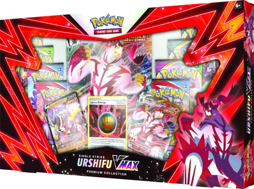 Pokémon USA, Inc., Urshifu Single Strike Vmax Premium Box, Juego de Cartas, Edades 6+, 2 Jugadores, 10+ Minutos Jugando Tiempo (POK80893)