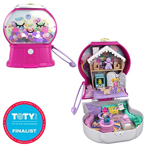 Polly Pocket Máquina de chicles, muñeca con accesorios, juguete +4 años (Mattel GTN23)