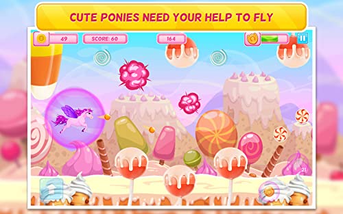 Pony in Candy World : Adventure Arcade Game : Free