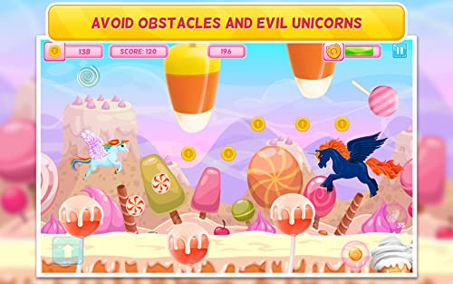 Pony in Candy World : Adventure Arcade Game : Free