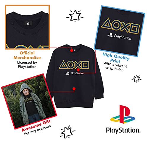 Popgear Playstation Iconos Chicos Crewneck Negro 128