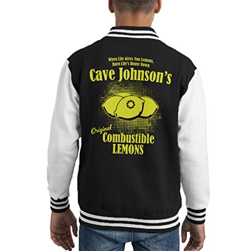 Portal 2 Cave Johnsons Combustible Lemons Kid's Varsity Jacket