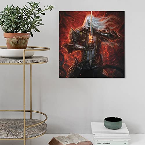 Póster de Castlevania Lords of Shadow Mirror of Fate para videojuego de pintura decorativa en lienzo para pared, carteles para sala de estar, pintura para dormitorio, 28 x 28 pulgadas (70 x 70 cm)