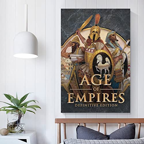 Póster de juego de edición definitiva de Age of Empires, póster de arte en lienzo y arte de pared, diseño moderno de dormitorio familiar de 30 x 45 cm