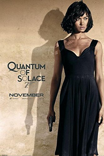 Póster James Bond 007 "Quantum of Solace" (61cm x 91,5cm) + 2 marcos negros para póster con suspención