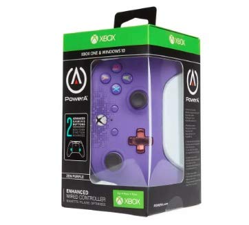 Power A - Mando Morado con Cable, Botones programables y Salida de Audio Zen Series Compatible con Xbox One y Windows (Xbox One)