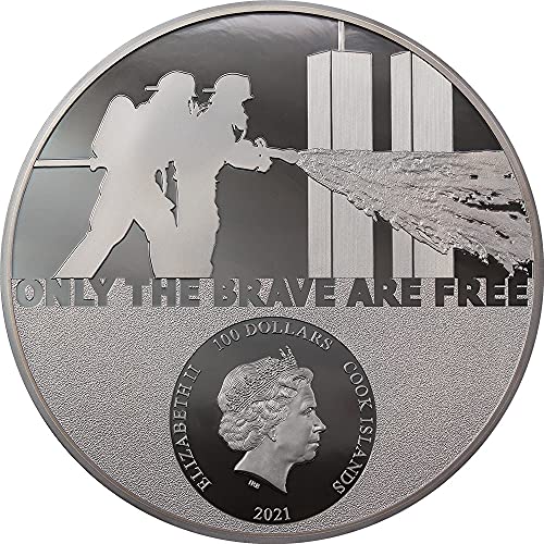Power Coin Firefighter Real Heroes 1 Kg Kilo Moneda Plata 100$ Cook Islands 2021