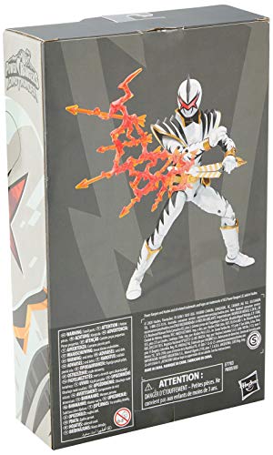 Power Rangers Lightning Collection Dino Thunder White Ranger - Figura de acción Coleccionable (15 cm, para Edades de 4 años en adelante, con Accesorios)