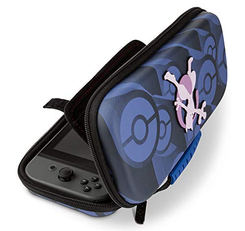 PowerA - Estuche protector para Nintendo Switch, con asa de transporte, licencia oficial, diseño de Mewtwo de Pokémon