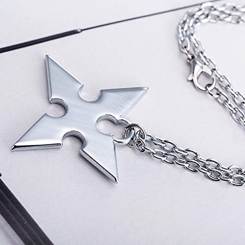 PPX 3 Piezas Corazones del Reino de Sora Corona y Cruz Collares Animado Cosplay Figura Colgante de Roxas para Aficionados