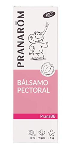 Pranarôm Bálsamo pectoral bebé, bálsamo respiratorio, fórmula dermatológicamente testada, 40 ml
