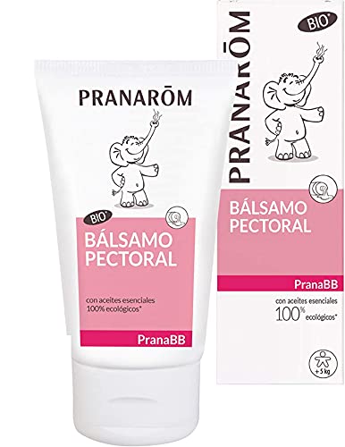 Pranarôm Bálsamo pectoral bebé, bálsamo respiratorio, fórmula dermatológicamente testada, 40 ml