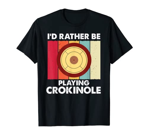 Prefiero estar jugando Crokinole divertido jugador de juego de mesa Camiseta