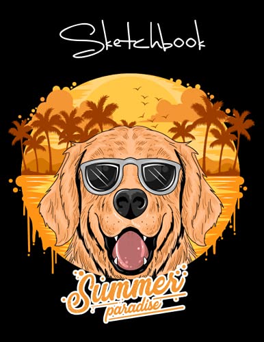 Premium Sketchbook 8.5"x11" size & total 110 sheets of Sketch Pad: Summer Paradise Mascot eSports Matte Cover Sketchbook, Perfect for Sketching, ... Doodling, Writing, and Graphics pad (vol-33)