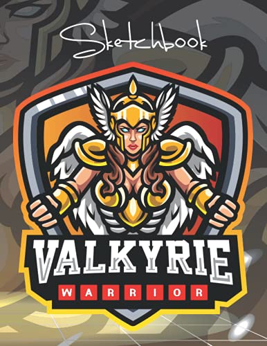 Premium Sketchbook 8.5"x11" size & total 110 sheets of Sketch Pad: Valkyrie Warrior Mascot eSports Matte Cover Sketchbook, Perfect for Sketching, ... Doodling, Writing, and Graphics pad (vol-33).
