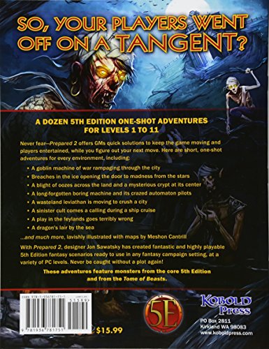 Prepared 2: A Dozen One-Shot Adventures for 5th Edition: A Dozen 5th Editions One-Shot Adventures: Volume 2