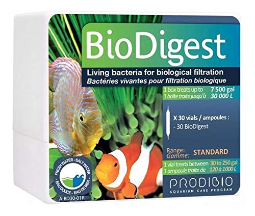 Prodibio bio digest L00105 - Bacterias vivas para filtración biológica , Caja de 30 ampollas