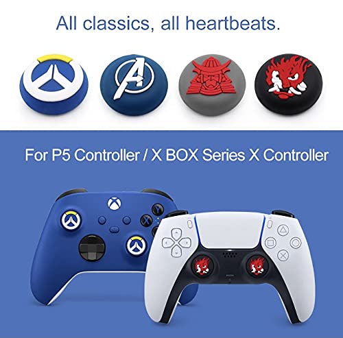 Protector de Joystick - Compatible con PS4, PS5, Xbox 360 Y One - Mejora el Agarre y Evita el Desgaste del Joystick - Variedad de 11 Modelos (Modelo 2)