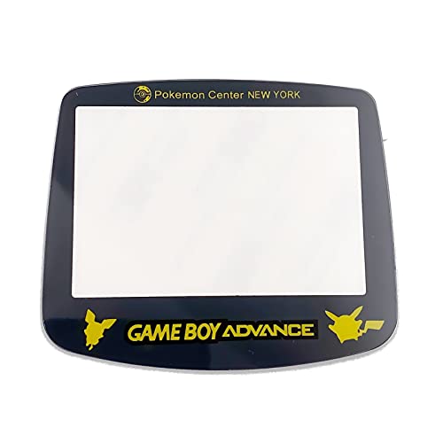 Protector de pantalla de cristal de repuesto de Pokemon, para consola for Nintendo Game Boy Advance GBA, superficie de espejo de protección resistente a los arañazos con pegamento