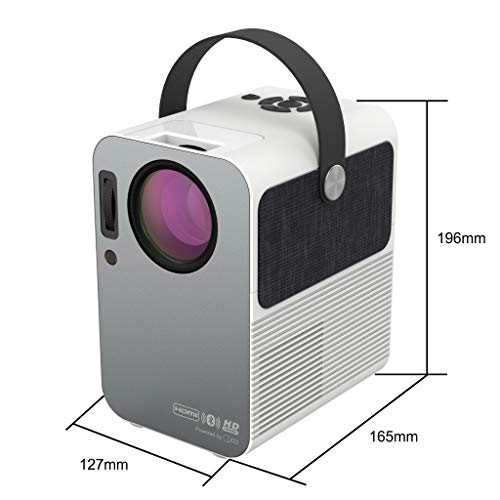 Proyector 4K, Proyector Portátil, 6000 Lúmenes, Soporta 1080p Full HD, Cine en Casa 300", Dolby Digital AC3, Keystone 4D, 90000 Horas, Compatible con PS5/PS4/PC/XBOX, Zoom Digital