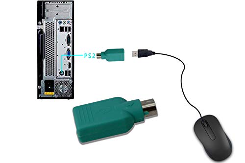 PS2 a USB hembra PS/2 macho convertidor convertidor adaptador KANGPING para teclado y ratón USB (paquete de 5)