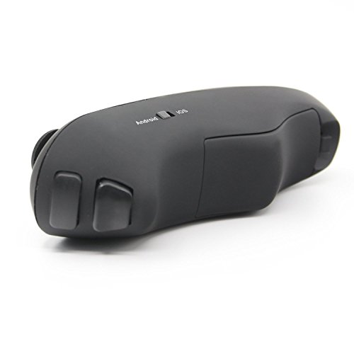 PTCM - Mando a distancia universal inalámbrico Bluetooth 3.0 para VR 3D, gafas de realidad virtual, auriculares PC, smartphones, compatible con el sistema Android (negro)