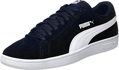 PUMA Smash v2, Zapatillas, para Unisex adulto, Azul (Peacoat-Puma White), 45 EU