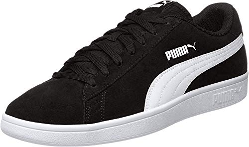 PUMA Smash v2, Zapatillas, para Unisex adulto, Negro (Puma Black-Puma White-Puma Silver), 43 EU