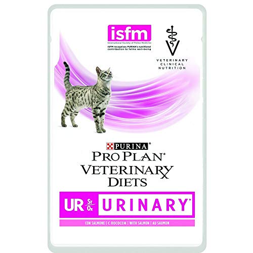 Purina Pro Plan Vet Feline UR Urinary Salmon Caja Pouch 10X85GR