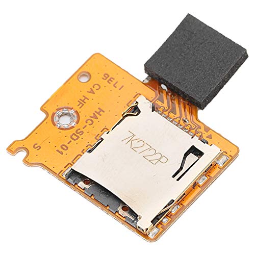 PUSOKEI Reemplazo del zócalo de la Ranura de la Tarjeta de Memoria del Tablero del Lector para la Consola Nintendo Switch NS, Tablero del Lector del zócalo de la Ranura de la Tarjeta SD TF
