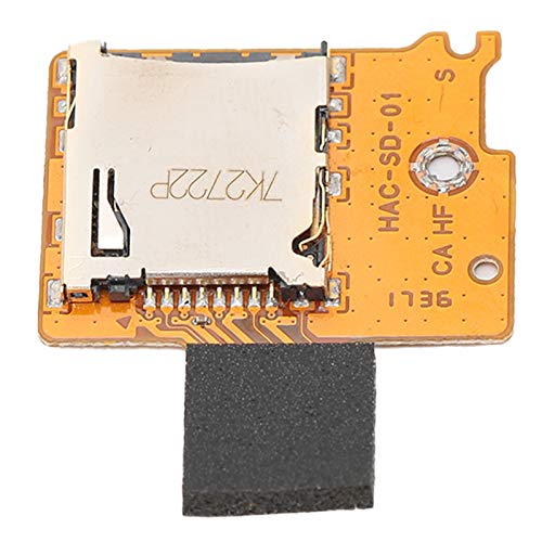 PUSOKEI Reemplazo del zócalo de la Ranura de la Tarjeta de Memoria del Tablero del Lector para la Consola Nintendo Switch NS, Tablero del Lector del zócalo de la Ranura de la Tarjeta SD TF