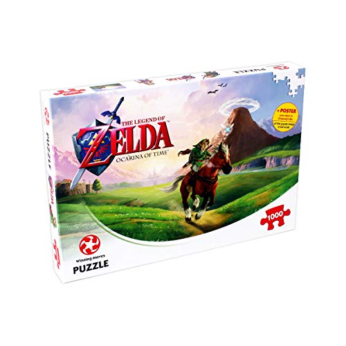 Puzle de 1000 Piezas de The Legend Of Zelda Ocarina Of Time - Top Trumps - Rompecabezas para Niños y Adultos