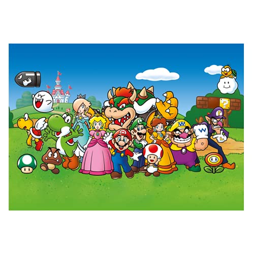 Puzle de 500 Piezas de Super Mario and Friends – Top Trumps – Rompecabezas para Niños y Adultos