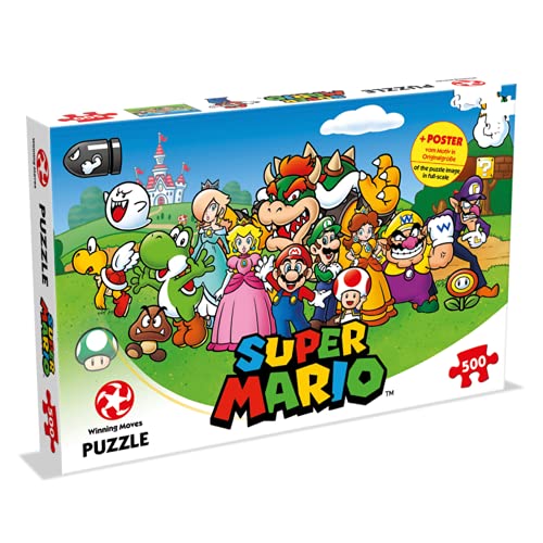 Puzle de 500 Piezas de Super Mario and Friends – Top Trumps – Rompecabezas para Niños y Adultos