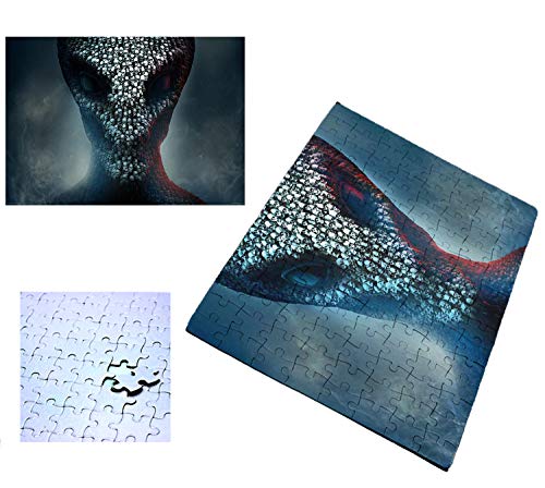 PUZZLE 96 PIEZAS CALAVERA ALIEN JUEGO SHOOTER rompecabezas educativo puzle