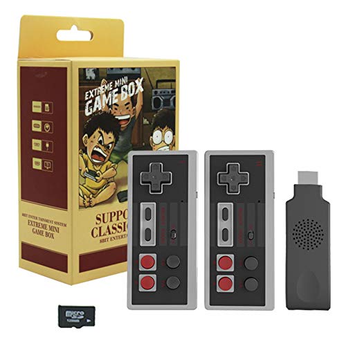 PW TOOLS Controlador inalámbrico para NES, Mini Consola de Juegos Retro clásica, Videojuegos incorporados 620 Juegos con 2 Controladores clásicos