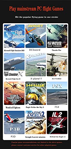PXN F16 Joystick de vuelo con cable con función de vibración, 12 botones programables, control de 4 ejes, compatible con Windows XP / Vista / 7/8/10