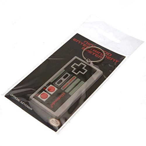 Pyramid International - Llavero de goma Nintendo Nes Controller, multicolor, 4 x 6 x 1,3 cm (RK38706C)