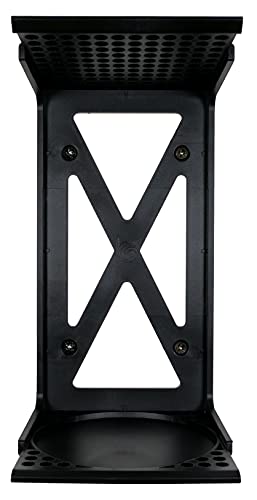 Q-View - Soporte de pared para Xbox Series X, plástico, diseño de X, fabricado en Reino Unido (negro)