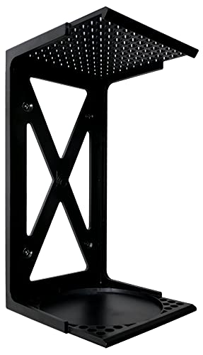Q-View - Soporte de pared para Xbox Series X, plástico, diseño de X, fabricado en Reino Unido (negro)