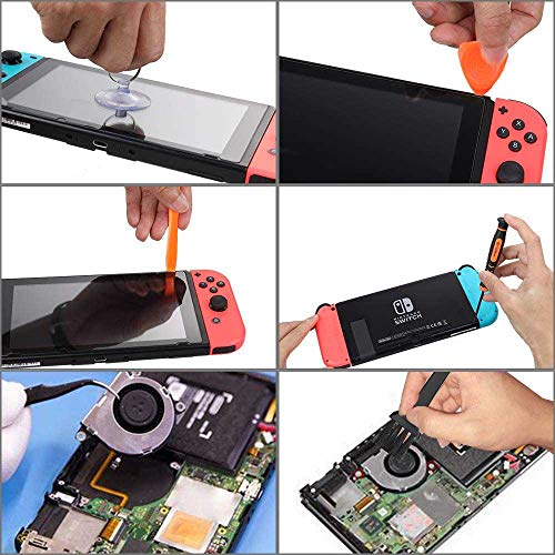 qiaoyosh Precisión Destornillador Reparacion Herramienta para Switch, 21in1 Game Tool Kit con Triwing Trox para Controller Lite JoyCon 3DS DS NDS NES GBA Wii U Xbox One 360 PS3 PS4