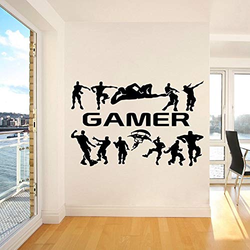 QIEGAO Etiqueta engomada de la Pared del Vinilo del Jugador para Las Habitaciones de los niños decoración de la casa Battle Royale Xbox Mural Poster Gaming Room Decor Wallpaper 42x65cm