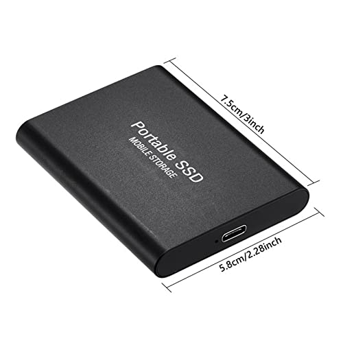 QINAG Disco Duro Externo Portátil, 500GB 1TB 2TB 4TB 8TB 10TB 12TB 16TB Tipo-C Unidad De Estado Sólido Ultradelgada, HDD Externo USB para Windows PC, XP/Mac, Linux, Android,Azul,16TB