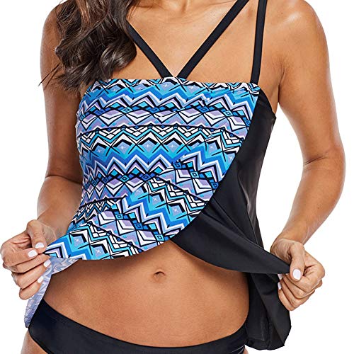 QinMei Zhou Traje de baño de una sola pieza femenina costuras asimétricas Conservador grande patio playa spa cubierta vientre delgada camisa suelta