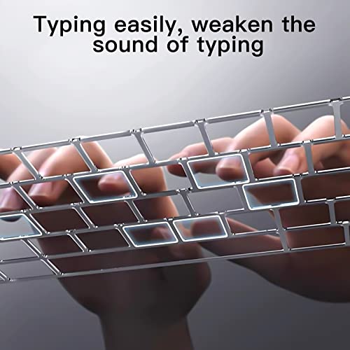 Qoosea Ultrafina Cubierta del Teclado Compatible con MacBook Pro M1 2021 (14 Inches / 16 Inches) (A2442 / A2485) con Touch ID TPU Suave Funda para Teclado Diseño de U.S Transparente