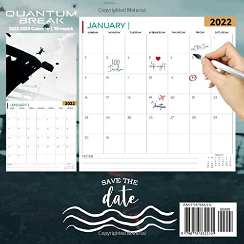 Quantum Break: OFFICIAL 2022 Calendar - Video Game calendar 2022 - Quantum Break -18 monthly 2022-2023 Calendar - Planner Gifts for boys girls kids ... games Kalendar Calendario Calendrier). 2