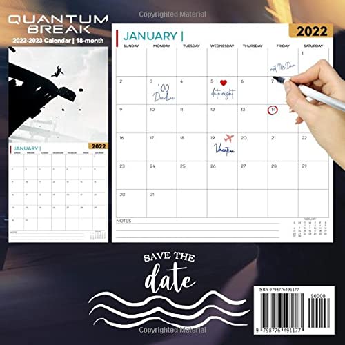 Quantum Break: OFFICIAL 2022 Calendar - Video Game calendar 2022 - Quantum Break -18 monthly 2022-2023 Calendar - Planner Gifts for boys girls kids ... games Kalendar Calendario Calendrier). 5
