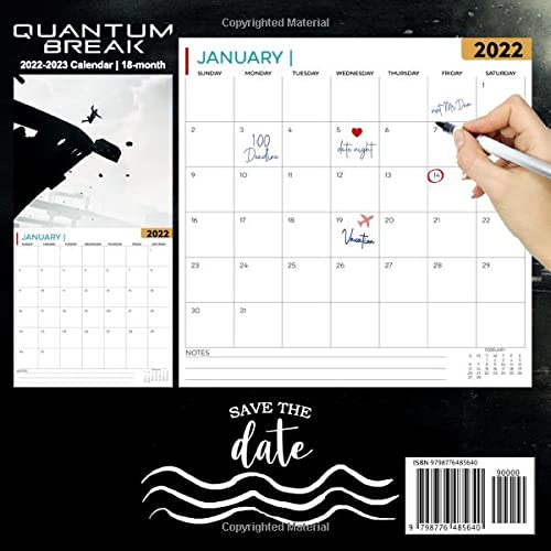 Quantum Break: OFFICIAL 2022 Calendar - Video Game calendar 2022 - Quantum Break -18 monthly 2022-2023 Calendar - Planner Gifts for boys girls kids ... games Kalendar Calendario Calendrier). 4